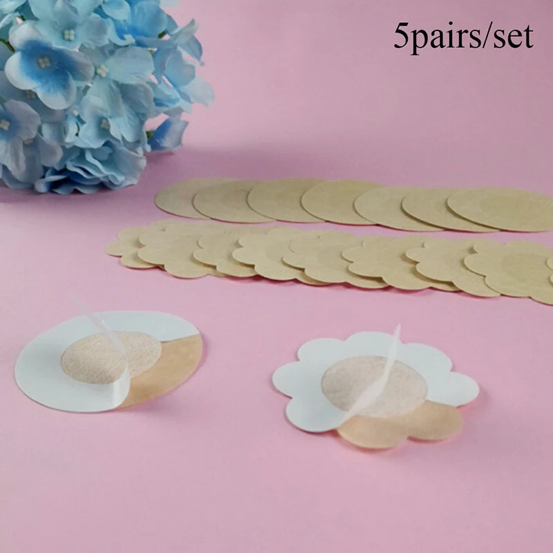 10Pcs Women Disposable Bra Pad Patch Invisible Breast Nipple Cover Sticker