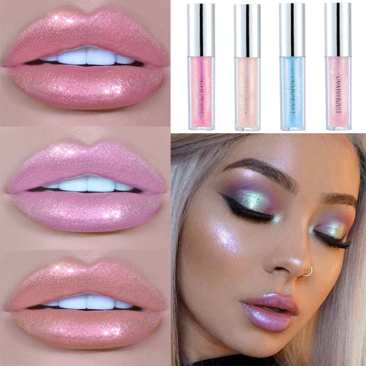 Lip Gloss Longlasting Glitter Lip Glaze Lipstick Liquid Waterproof / Latest Trend 2024