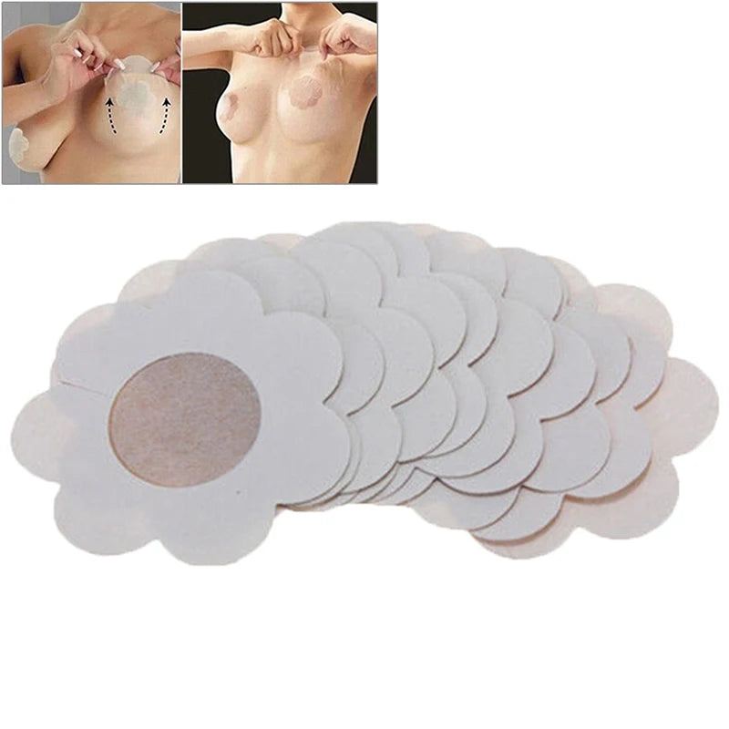 10Pcs Women Disposable Bra Pad Patch Invisible Breast Nipple Cover Sticker