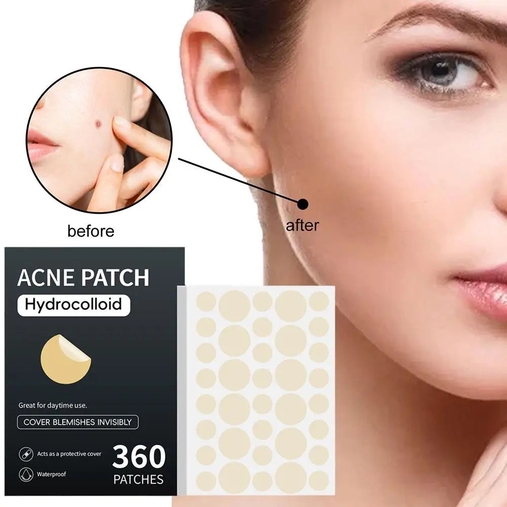 360PCS  Acne Pimple Patch Sticker Waterproof Acne Treatment Pimple Remover Tool Blemish Spot Facial Mask SkinCare Hidden Pimple